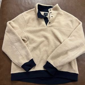 J.Crew Fleece Sherpa Pullover - Size XL